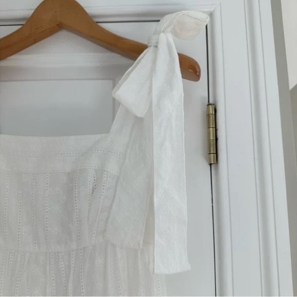 Aqua Womens Cotton Embroidered Midi Dress Small - Picture 9 of 11